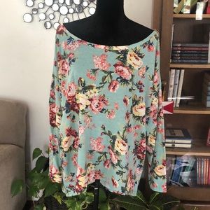 Uget boatneck dolman sleeve top